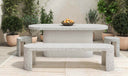 Lyon Outdoor Dining Table White Terrazzo
