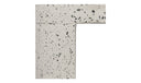 Lyon Outdoor Stool White Terrazzo
