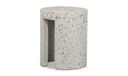 Lyon Outdoor Stool White Terrazzo