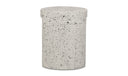 Lyon Outdoor Stool White Terrazzo