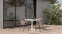 Tuli Outdoor Cafe Table White Terrazzo