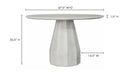 Templo Outdoor Dining Table Antique White