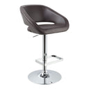 Joel - Contemporary Brown Eco-Leather Bar Stool