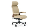 Johnson - Modern Beige Leather Executive Office Chair