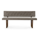 Jordan Modern Grey & Walnut Dining Bench
