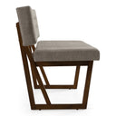 Jordan Modern Grey & Walnut Dining Bench