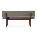 Jordan Modern Grey & Walnut Dining Bench