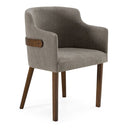 Jordan Modern Grey & Walnut Dining Chair (Set of 2)