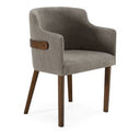 Jordan Modern Grey & Walnut Dining Bench