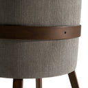 Castillo + Jordan - Modern Grey Fabric + Walnut 4-Piece Dining Set