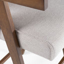 Joseline - Modern Beige Fabric + Walnut Counter Chair (Set of 2)