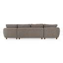 Joslin - Modern Grey Fabric U-Shaped Sectional Sofa