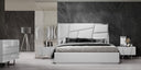 chrysler modern white bonded leather bed