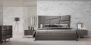 chrysler modern grey bonded leather bed