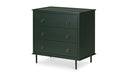 Reagan 3 Drawer Nightstand Deep Green