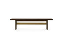 June - Modern Dark Grey Concrete & Walnut Dining Bench