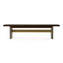 June - Modern Dark Grey Concrete & Walnut Dining Bench