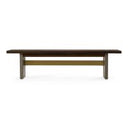 June - Modern Dark Grey & Walnut Dining Table