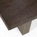 June - Modern Dark Grey & Walnut Dining Table
