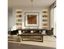 June - Modern Dark Grey & Walnut Dining Table