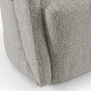 Kadoka - Modern Light Grey Fabric Dining Chair w/ Castor Wheels