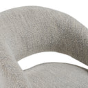 Kadoka - Modern Light Grey Fabric Dining Chair w/ Castor Wheels