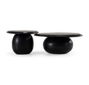 Kalvin - Modern Ivory Concrete Nesting Coffee Table Set