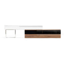 Karlstad - Modern White + Walnut TV Stand