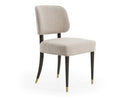 Kathy - Modern Beige Fabric + Oak Dining Chair (Set of 2)