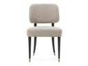 Kathy - Modern Beige Fabric + Oak Dining Chair (Set of 2)
