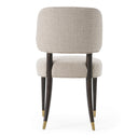 Kathy - Modern Beige Fabric + Oak Dining Chair (Set of 2)