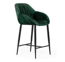 Katrina - Modern Green Fabric Bench