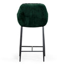 Katrina - Modern Green Fabric Bar Stool