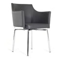 Paxton - Modern Round Glass & Stainless Steel Dining Table