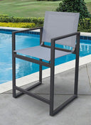 Kayak - Modern Dark Charcoal Outdoor Counter Stool