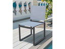 Kayak - Modern Outdoor Dark Charcoal Dining Chair (Set of 2)