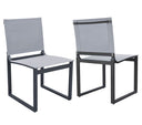 Kayak - Modern Outdoor Dark Charcoal Dining Chair (Set of 2)