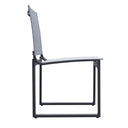 Kayak - Modern Outdoor Dark Charcoal Dining Chair (Set of 2)