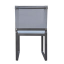 Kayak - Modern Outdoor Dark Charcoal Dining Chair (Set of 2)
