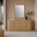 Kayce - Modern Natural Oak Mirror