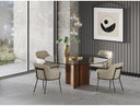 Amsterdam - Modern Grey Volcano & Eucalyptus Oak Dining Table