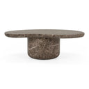 Kazbek - Modern Faux Marble Concrete Coffee Table, view 2