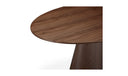 Otago Oval Dining Table Walnut Brown