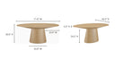 Otago Oval Dining Table Natural Oak