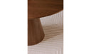 Otago Round 54In Dining Table Walnut Brown