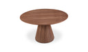 Otago Round 54In Dining Table Walnut Brown