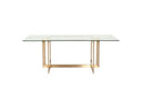 Pyrite - Modern Round Glass Dining Table
