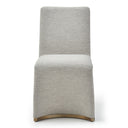 Kenda Contemporary Grey and Brushed Gold Dining Chair (Set of 2)