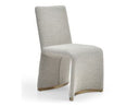 Kenda Contemporary Grey and Brushed Gold Dining Chair (Set of 2)