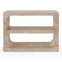 Kenya - Modern Faux Travertine Concrete Nightstand